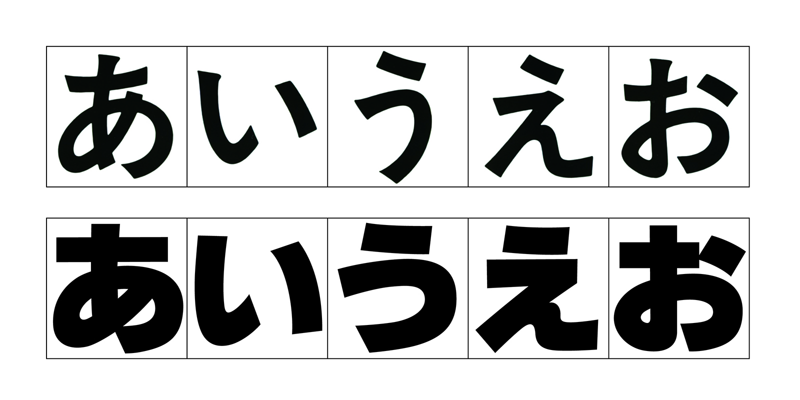 日本語ゴシック体のデザイン